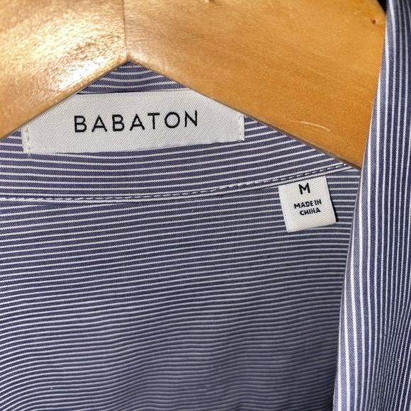 Aritzia Babaton Long Dress Shirt Pinstriped Blouse - Picture 4 of 4